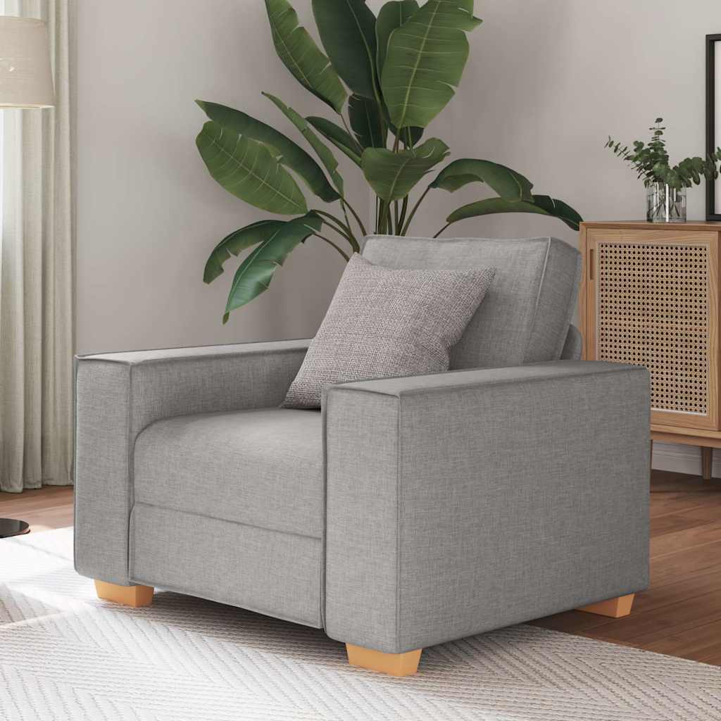 Poltrona Divano Grigio Nuvola 60 Cm Tessuto