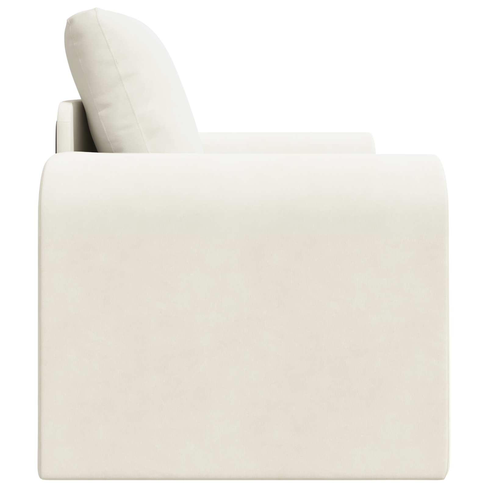 Divano Letto Crema 98 X 71 X 83 Cm Velluto - Image 6