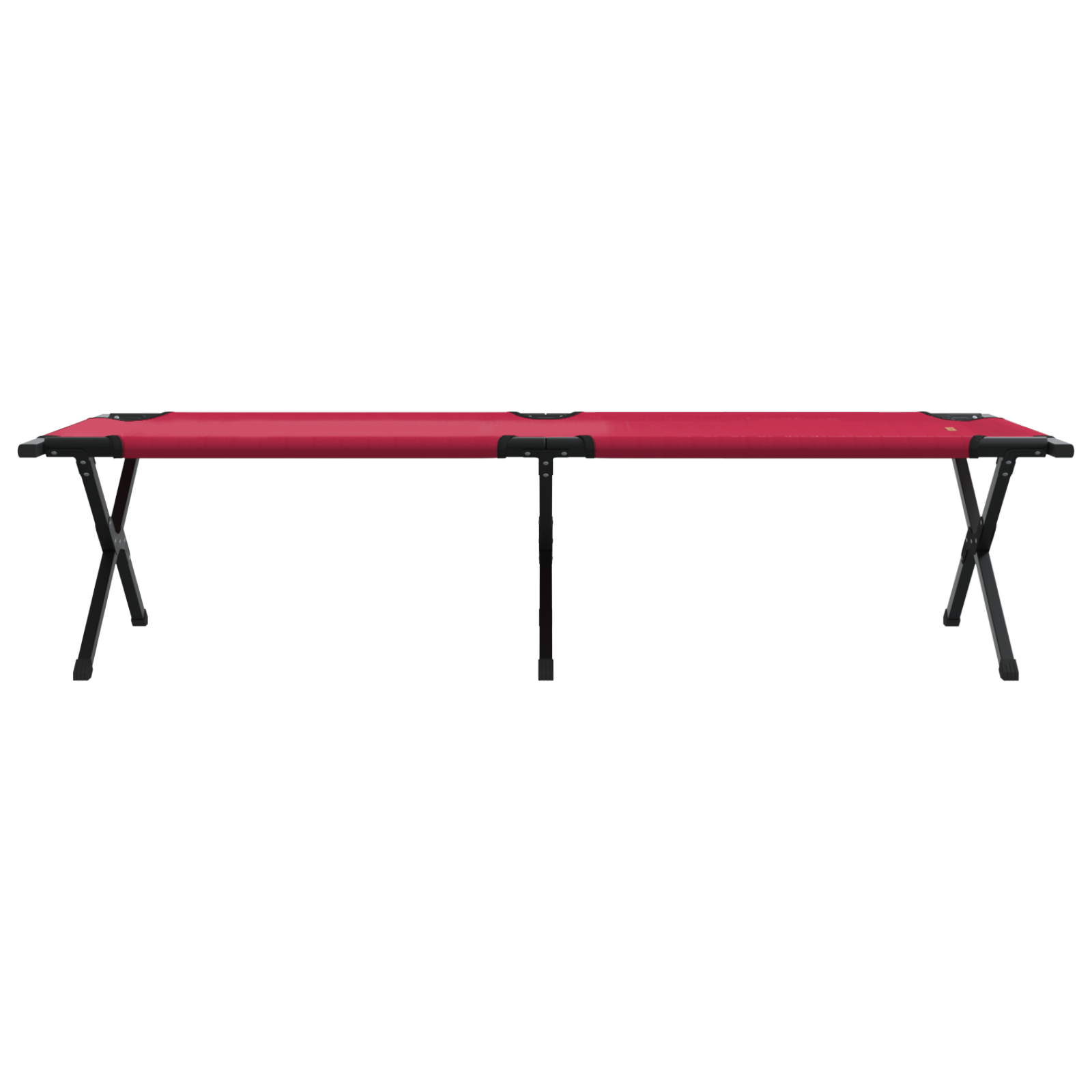 Letto Da Campeggio Pieghevole Rosso Tessuto Oxford - Image 5