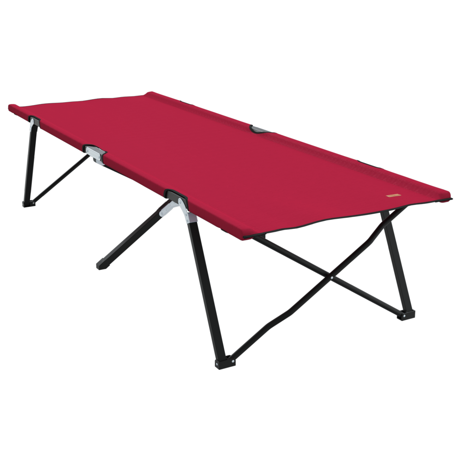 Letto Da Campeggio Pieghevole 2 Pcs Rosso 206 X 76 X 74 cm - Image 3