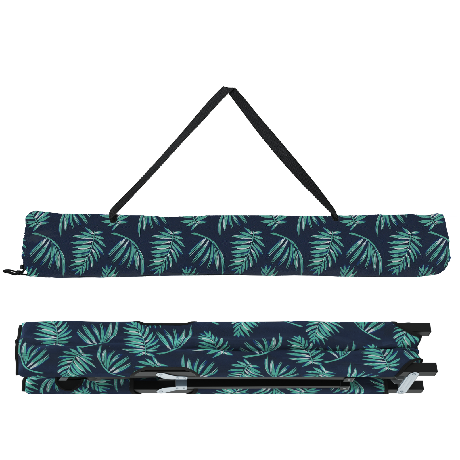 Letto Da Campeggio Pieghevole 2 Pcs Motivo A Foglia - Image 5