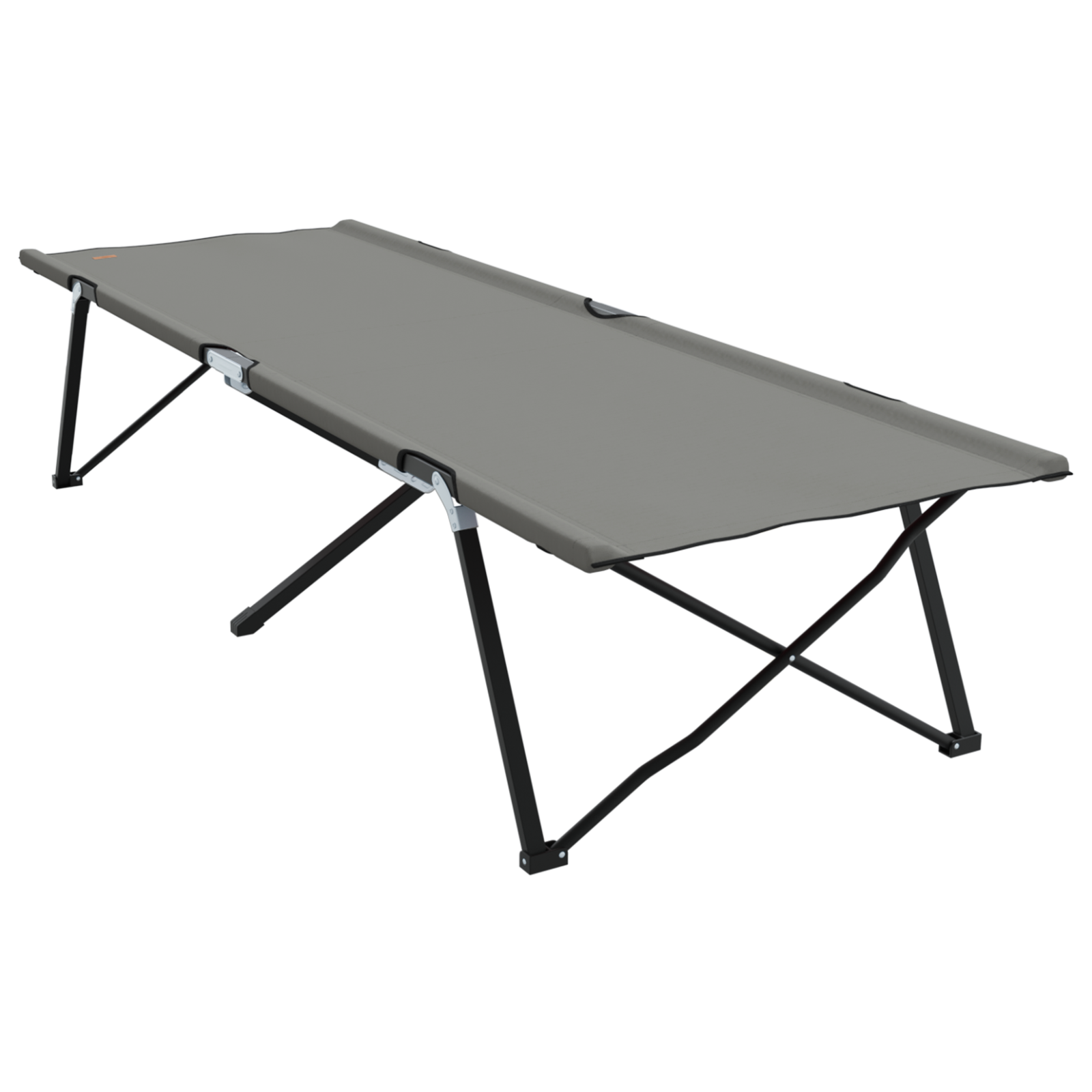 Letto Da Campeggio Pieghevole Grigio 206 X 76 X 74 cm - Image 6