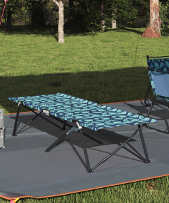 Letto Da Campeggio Pieghevole Motivo A Foglia 206 X 76 X 74 cm