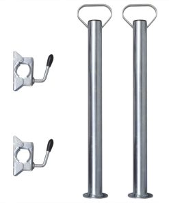 Tubi Supporto 2 Pz 2 Morsetti Divisori Per Ruota Sostegno 48 mm
