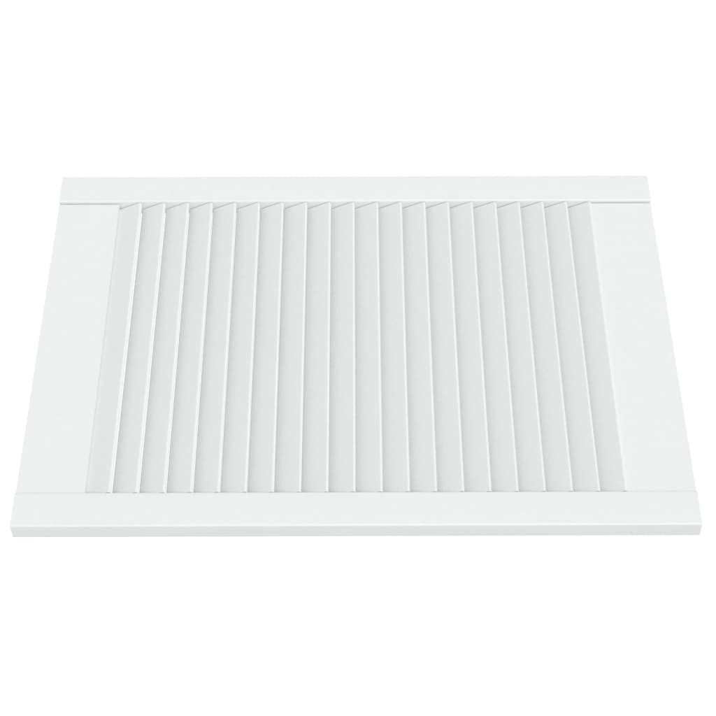 Anta A Lamelle Bianca 69x49,4 Cm In Legno Di Pino - Image 3