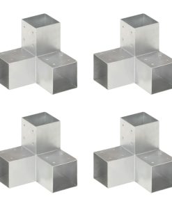 Connettori Per Pali A Forma Di Y 4 Pz Metallo Zincato 91x91 mm