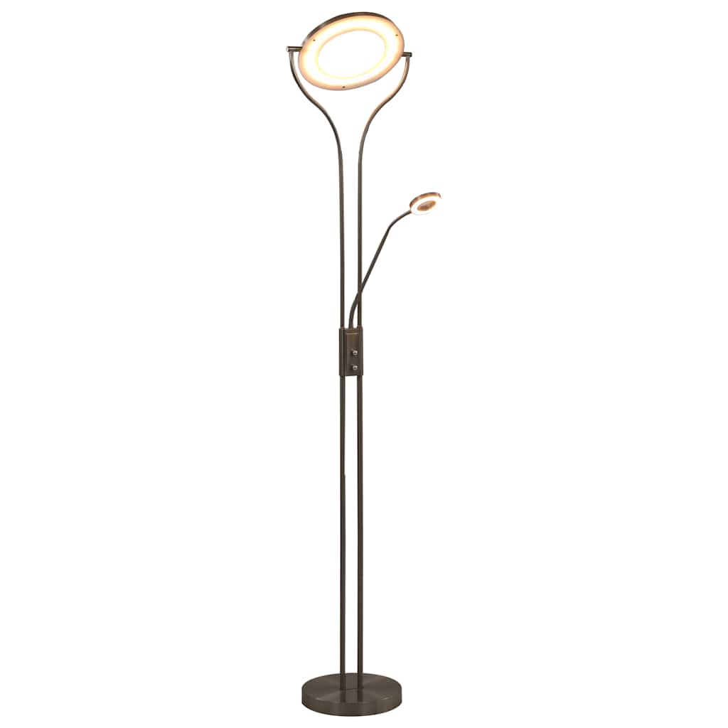 Lampada A Stelo 18 W Argento 180 Cm Dimmerabile