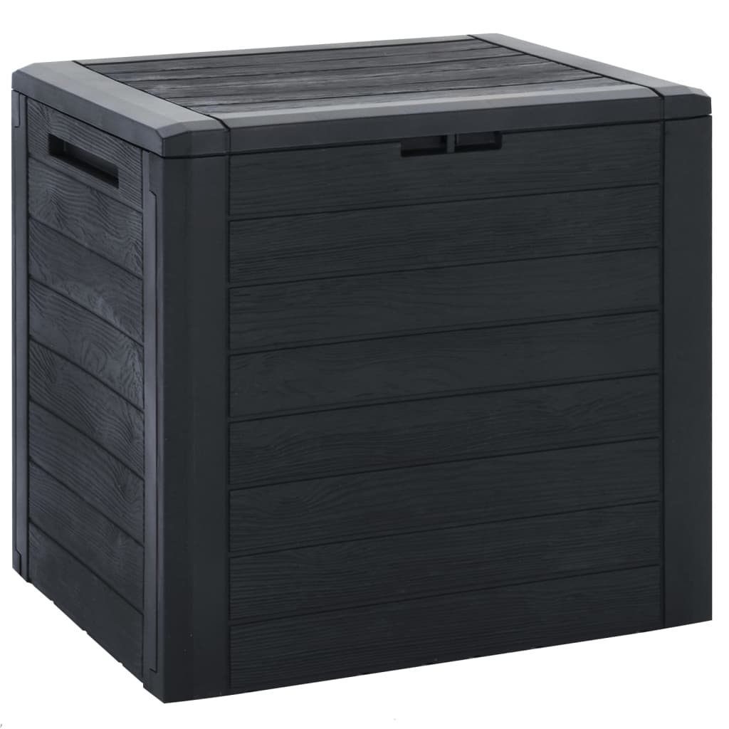 Baule Da Giardino Antracite 58,5x46x55 Cm In Polipropilene