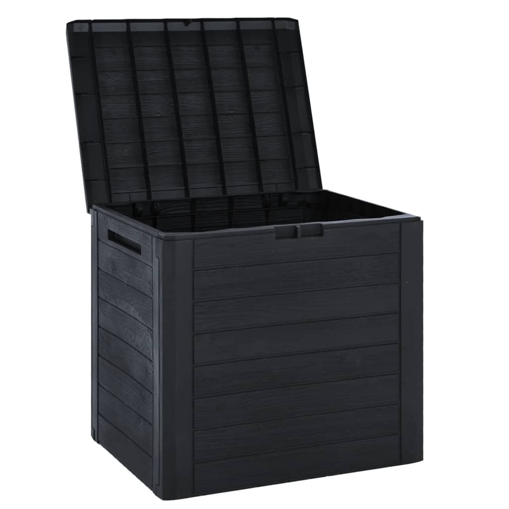 Baule Da Giardino Antracite 58,5x46x55 Cm In Polipropilene - Image 4