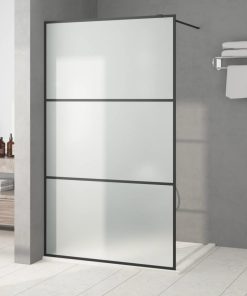 Parete Doccia Walk In 115x195 Cm Vetro Smerigliato Esg