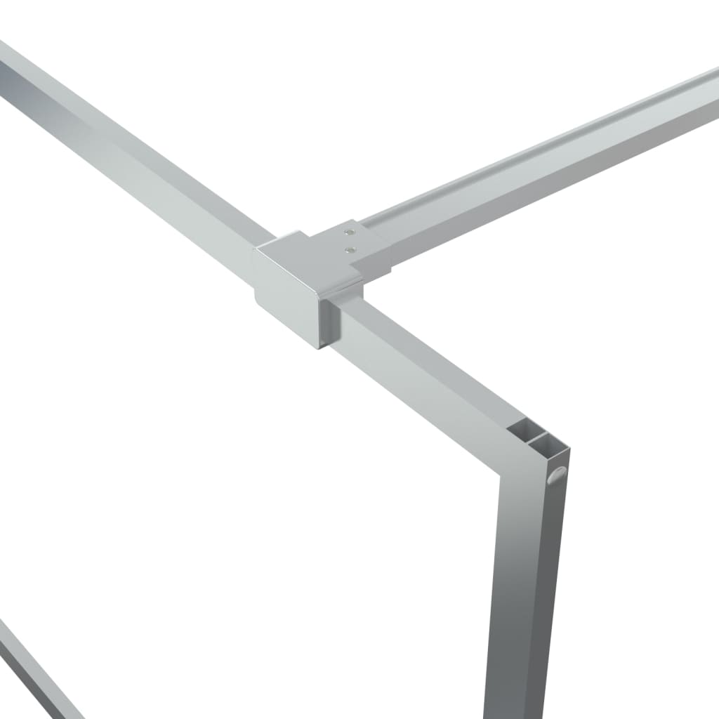 Parete Doccia Walk In Argento 115x195 Cm Vetro Trasparente Esg - Image 6