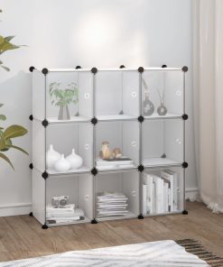 Contenitore A Cubo Con 9 Cubi E Ante Trasparente pp