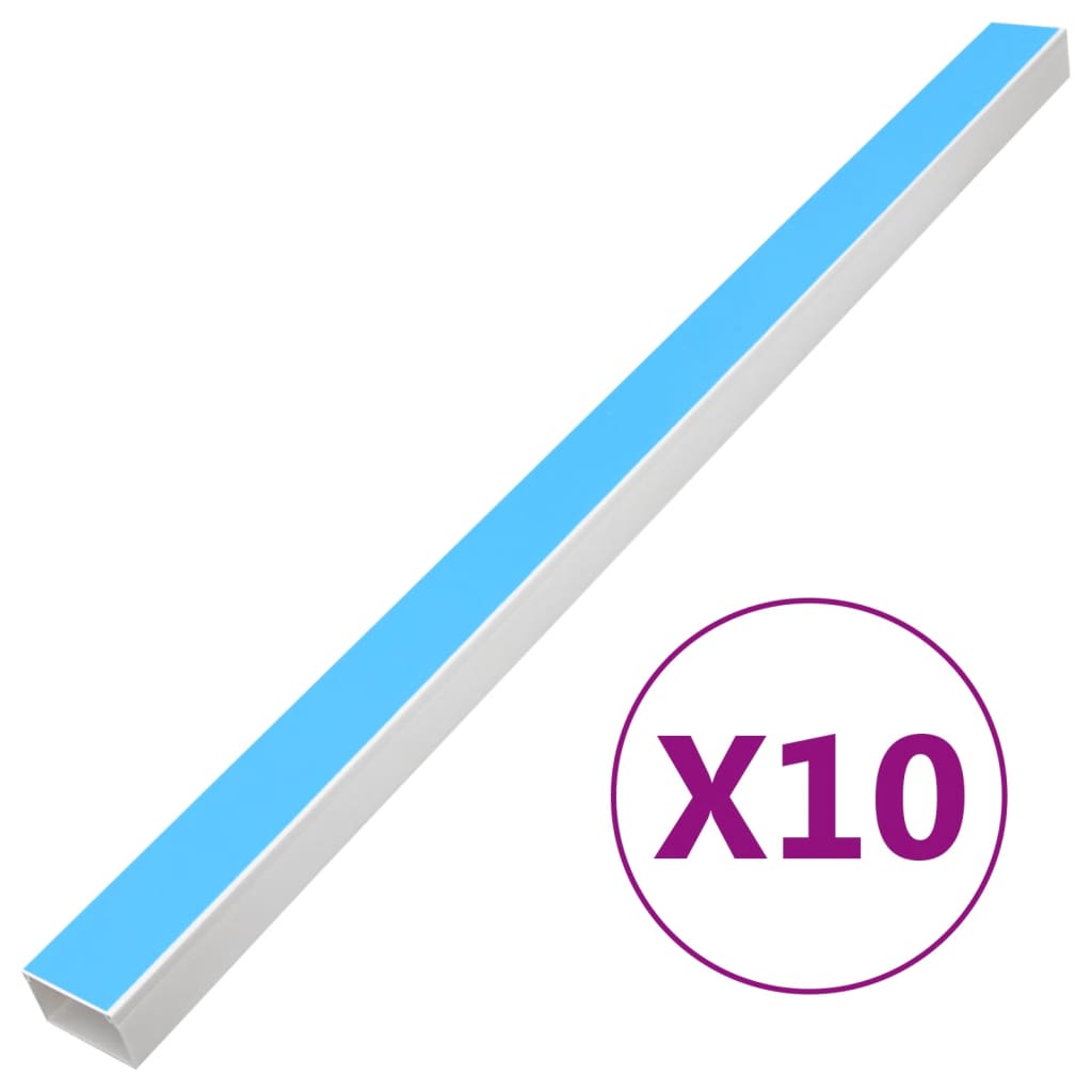 Canalina Per Cavi Autoadesiva 50x25 Mm 10 M In Pvc
