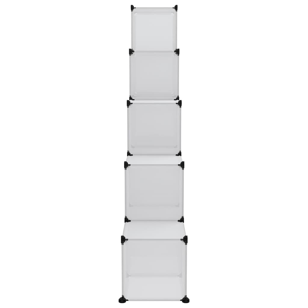 Contenitore Cubo Portaoggetti Con 15 Cubi E Ante Trasparente pp - Image 5