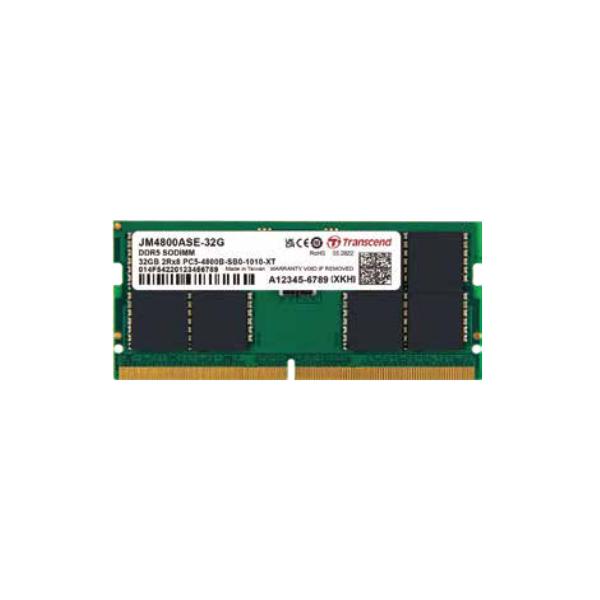 Transcend Ram 16gb Jm Ddr5 4800 SO-Dimm 1rx8 2gx8 Cl40 1.1v