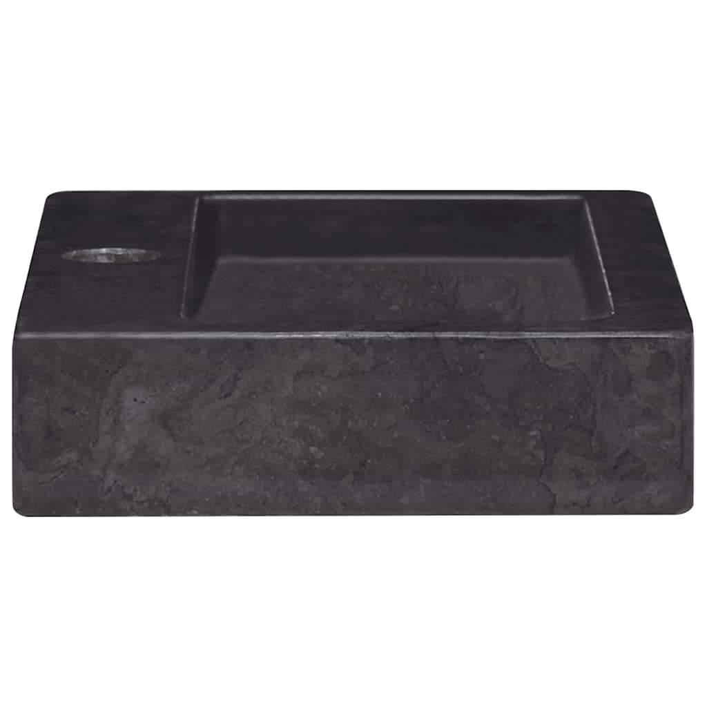 Lavello A Parete Nero 38x24x6,5 Cm In Marmo - Image 5