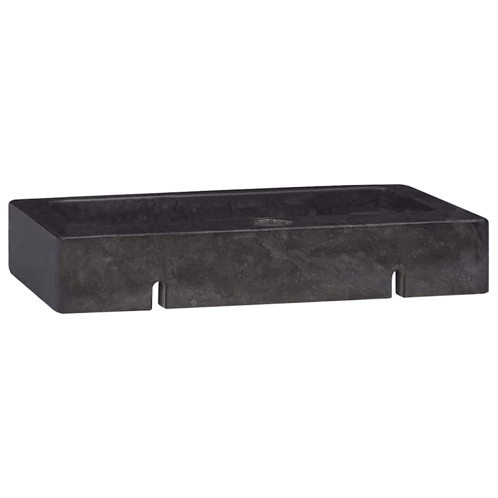 Lavello A Parete Nero 38x24x6,5 Cm In Marmo - Image 6