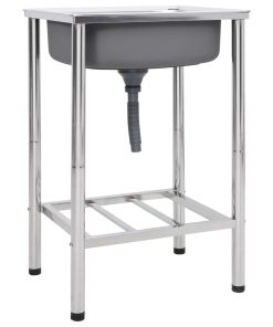 Lavello Da Campeggio Con Vasca Singola In Acciaio Inox