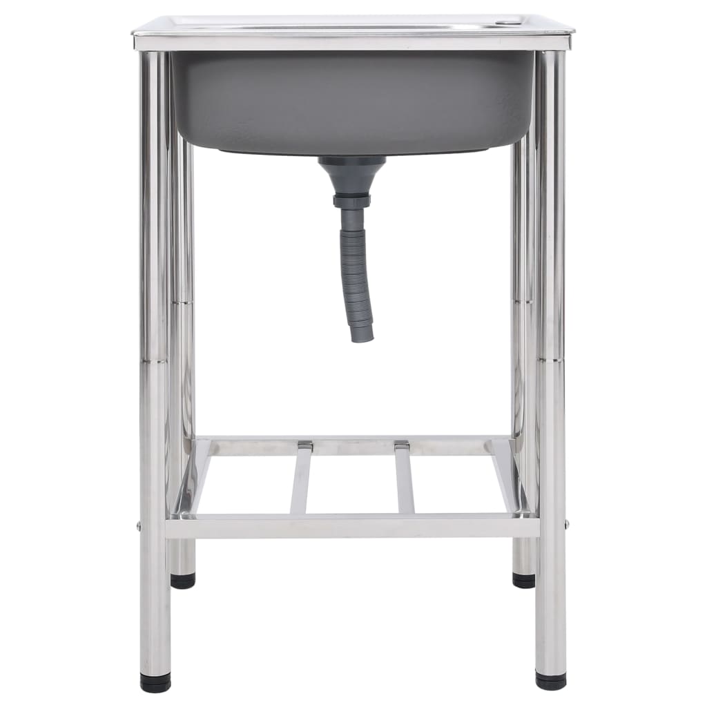 Lavello Da Campeggio Con Vasca Singola In Acciaio Inox - Image 2