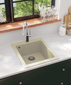 Lavello Da Cucina In Granito Vasca Singola Beige