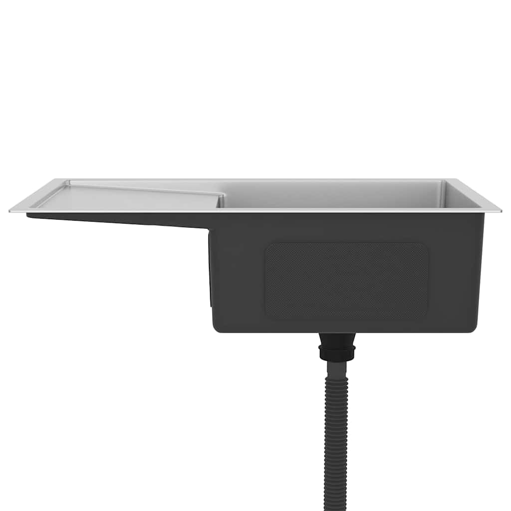 Lavello Da Cucina Lavorato A Mano In Acciaio Inox - Image 5