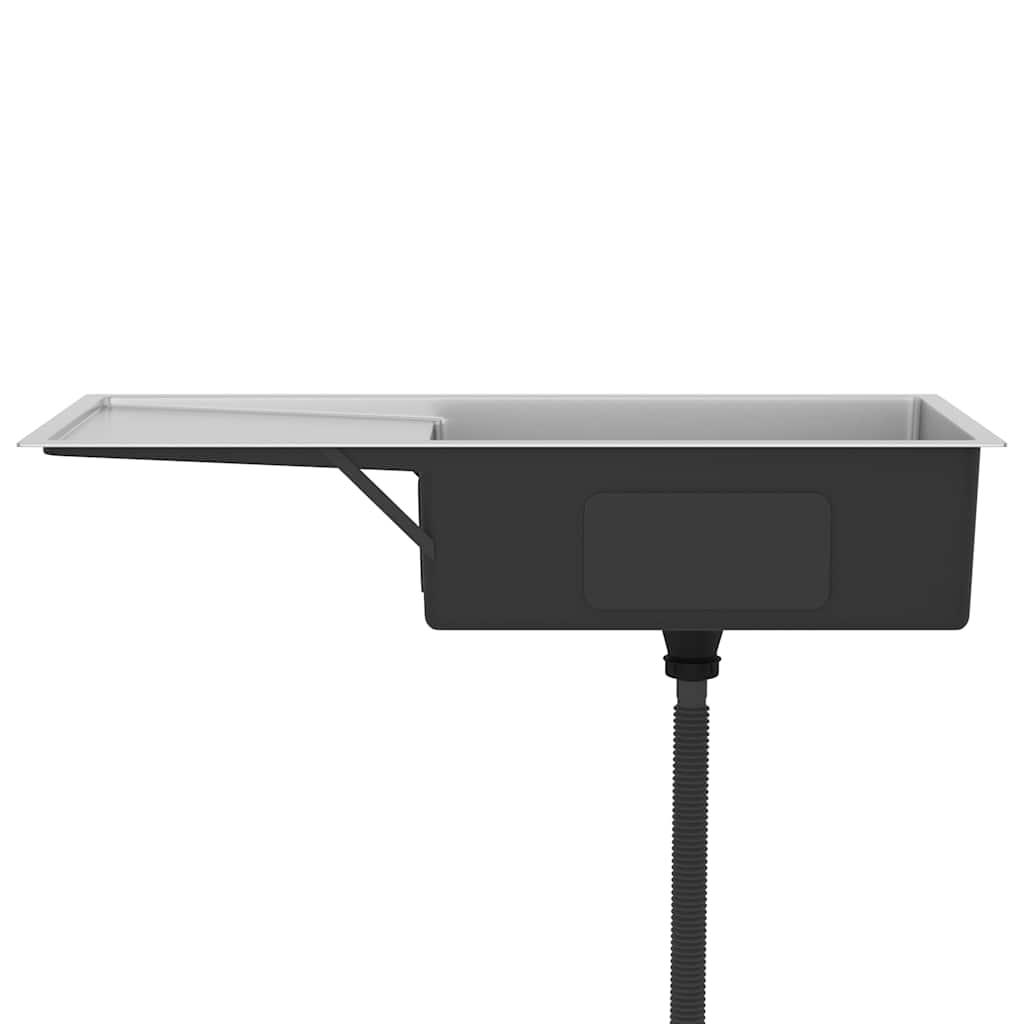 Lavello Da Cucina Lavorato A Mano In Acciaio Inox - Image 5