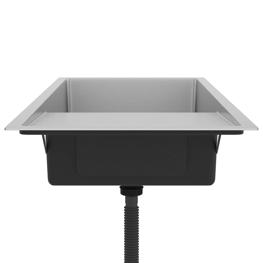 Lavello Da Cucina Lavorato A Mano In Acciaio Inox - Image 6