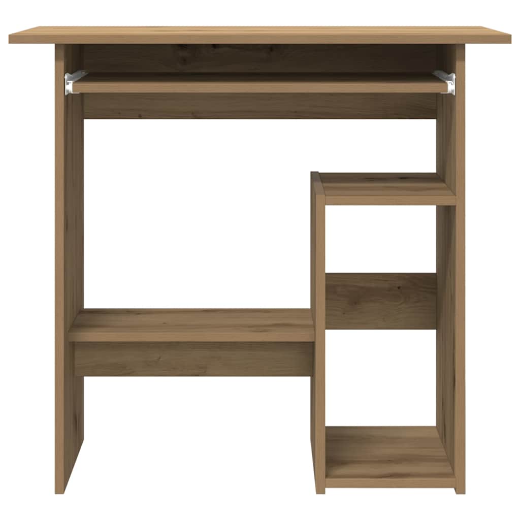 Scrivania Rovere Artigianale 80x45x74 Cm In Legno Multistrato - Image 4