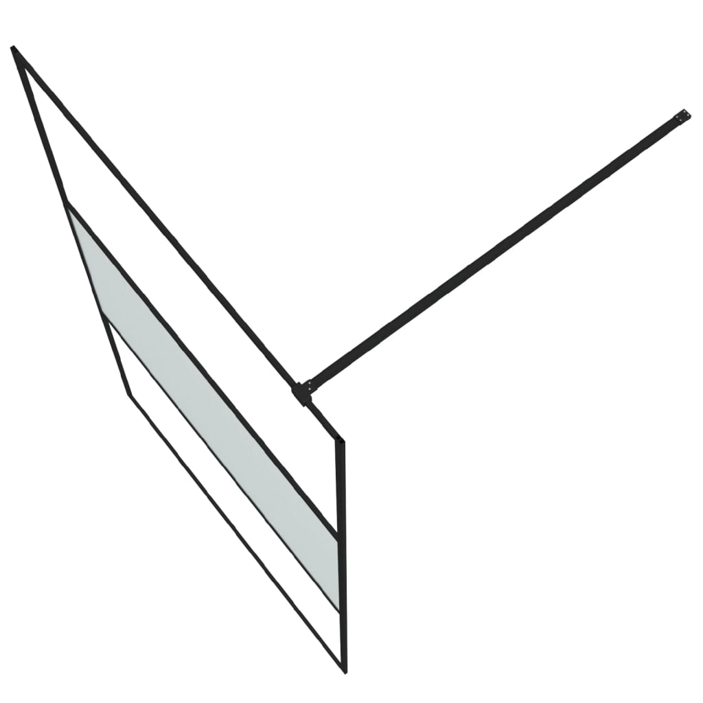 Parete Doccia Walk In 115x195 Cm Vetro Semi Smerigliato Esg - Image 5