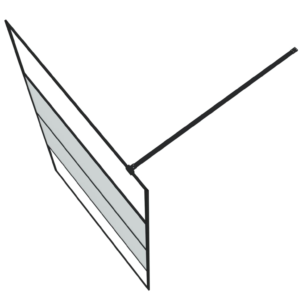 Parete Doccia Walk In 115x195 Cm Vetro Semi Smerigliato Esg - Image 5