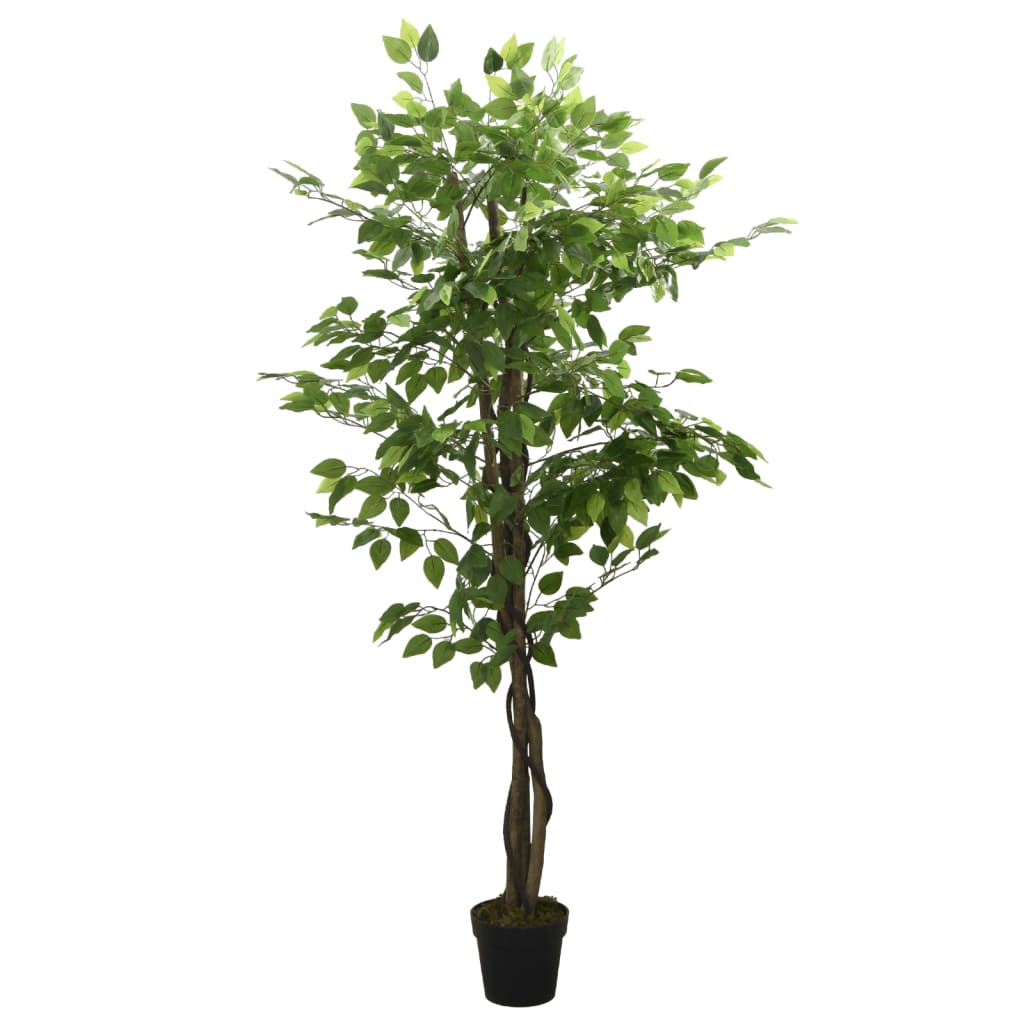 Albero Di Ficus Artificiale 1260 Foglie 200 Cm Verde