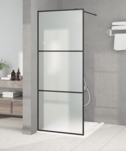 Parete Doccia Walk In 80x195 Cm Vetro Smerigliato Esg