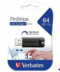 Pendrive Verbatim Pinstripe Nero 64 GB (10 Unità)