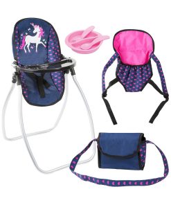 Accessori per Bambole Reig Rosa Blu Marino 9 in 1
