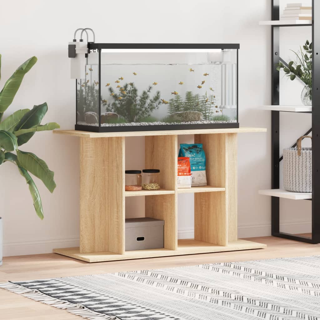 vidaXL Soporte de acuario madera ingeniería roble Sonoma 100x40x60 cm