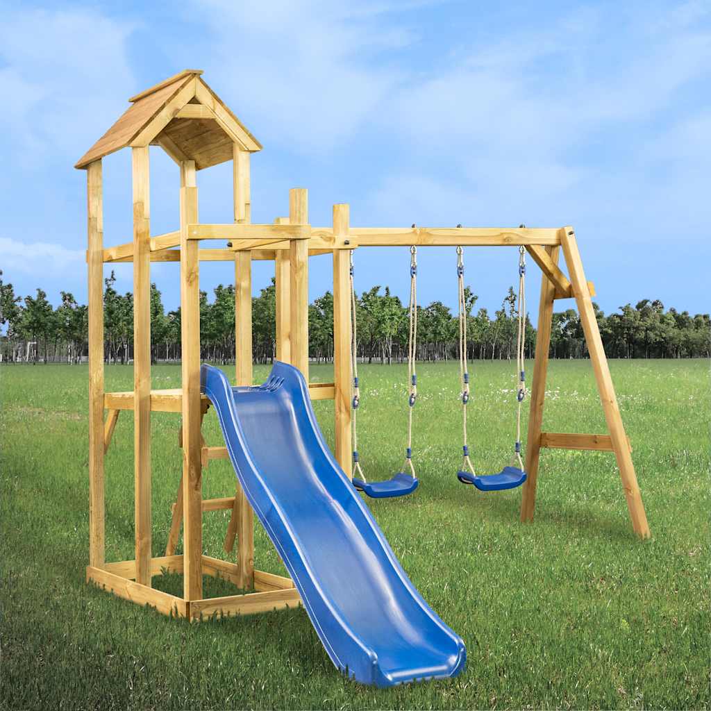 vidaXL Spielturm 285x305x226,5 cm Imprägniertes Kiefernholz