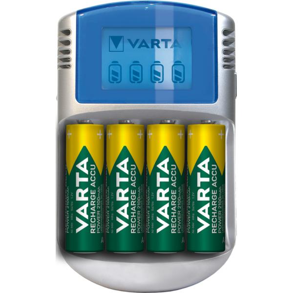 Caricabatterie + Batterie Ricaricabili Varta -POWERLCD (1 Unità)