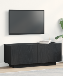 Armario de TV vidaXL Negro Roble 100x35x40 cm Madera Ingenierizada