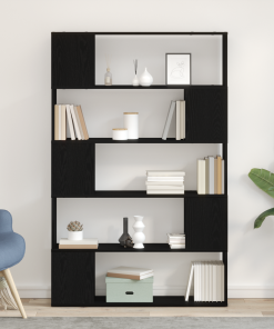 Estante vidaXL Negro Roble 100x24x155 cm Madera