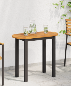 vidaXL Tapa de Mesa 80x40x2,2 cm Ovalada de Madera Maciza de Acacia