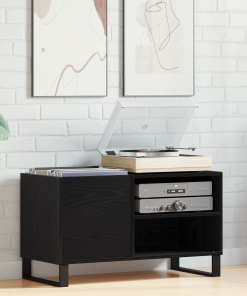 Armario de Registro vidaXL Negro Roble 84,5x38x48 cm Madera Elaborada