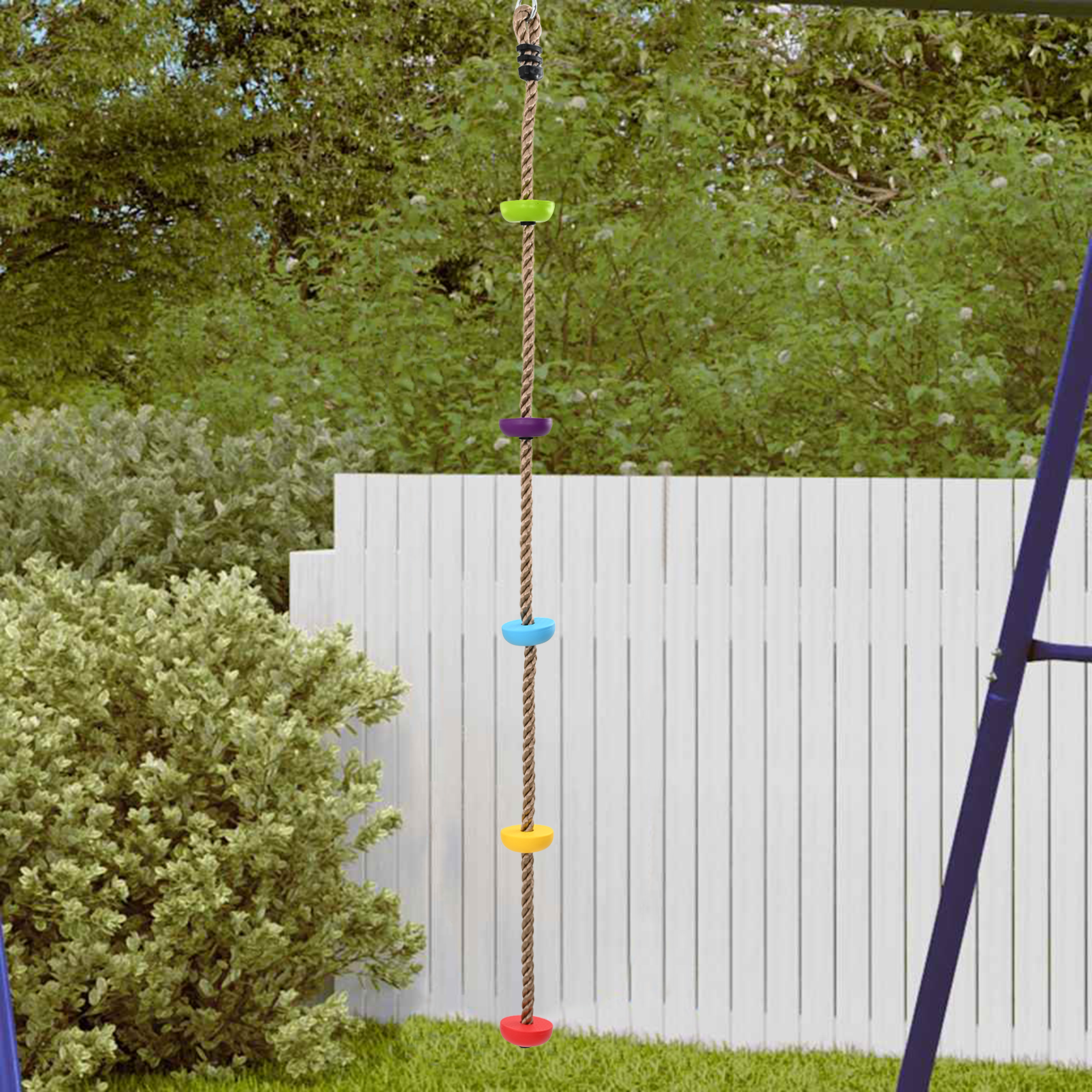 Cuerda de Escalada vidaXL para Niños con Plataformas de 200 cm