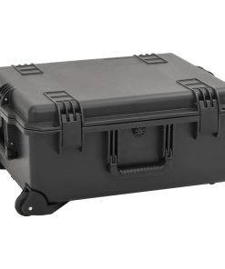 vidaXL Koffer für Flugreise Tragbar Schwarz 62,5x50x28,5 cm PP