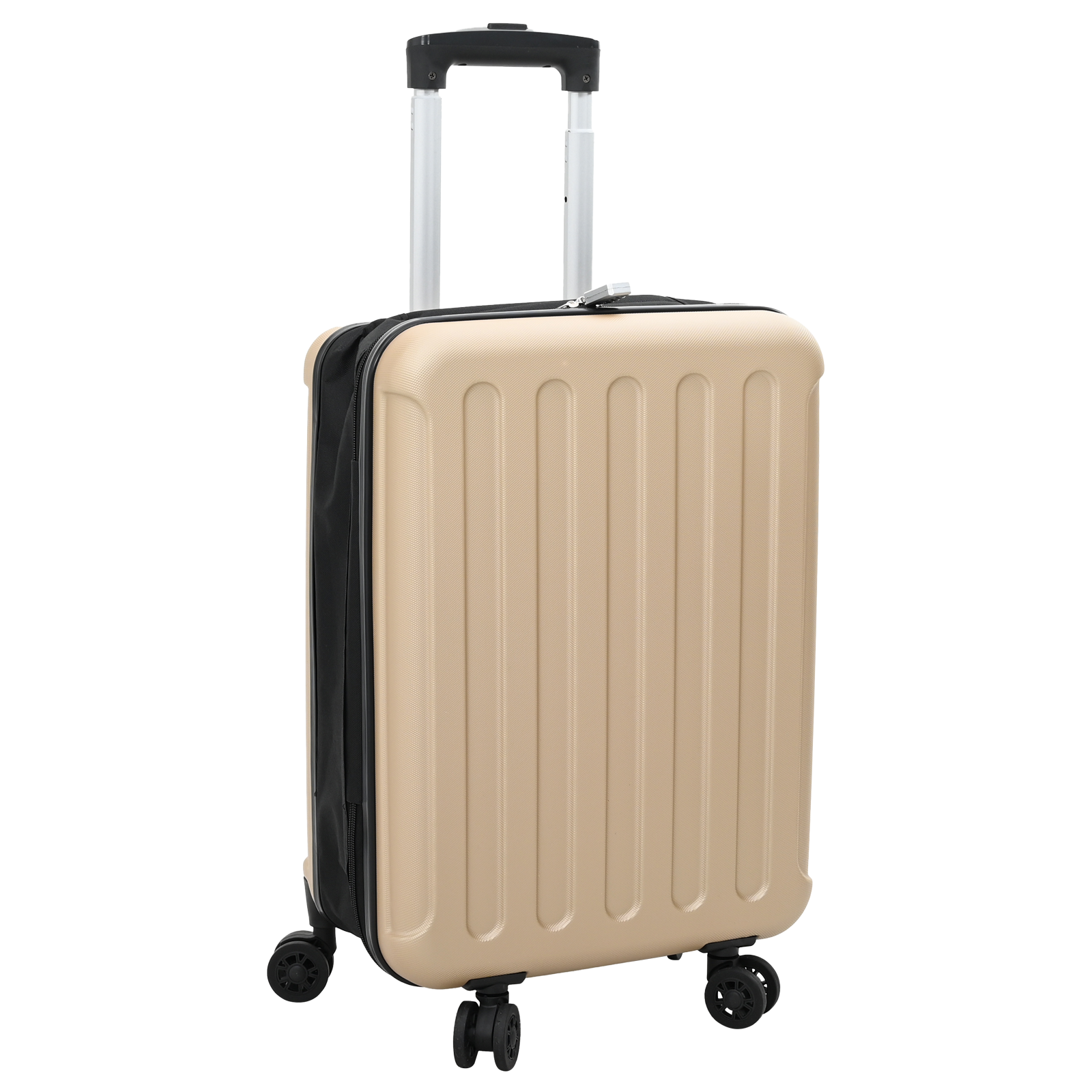 vidaXL Faltbarer Hartschalenkoffer 20'Champagner 34x23x55,5 cm ABS