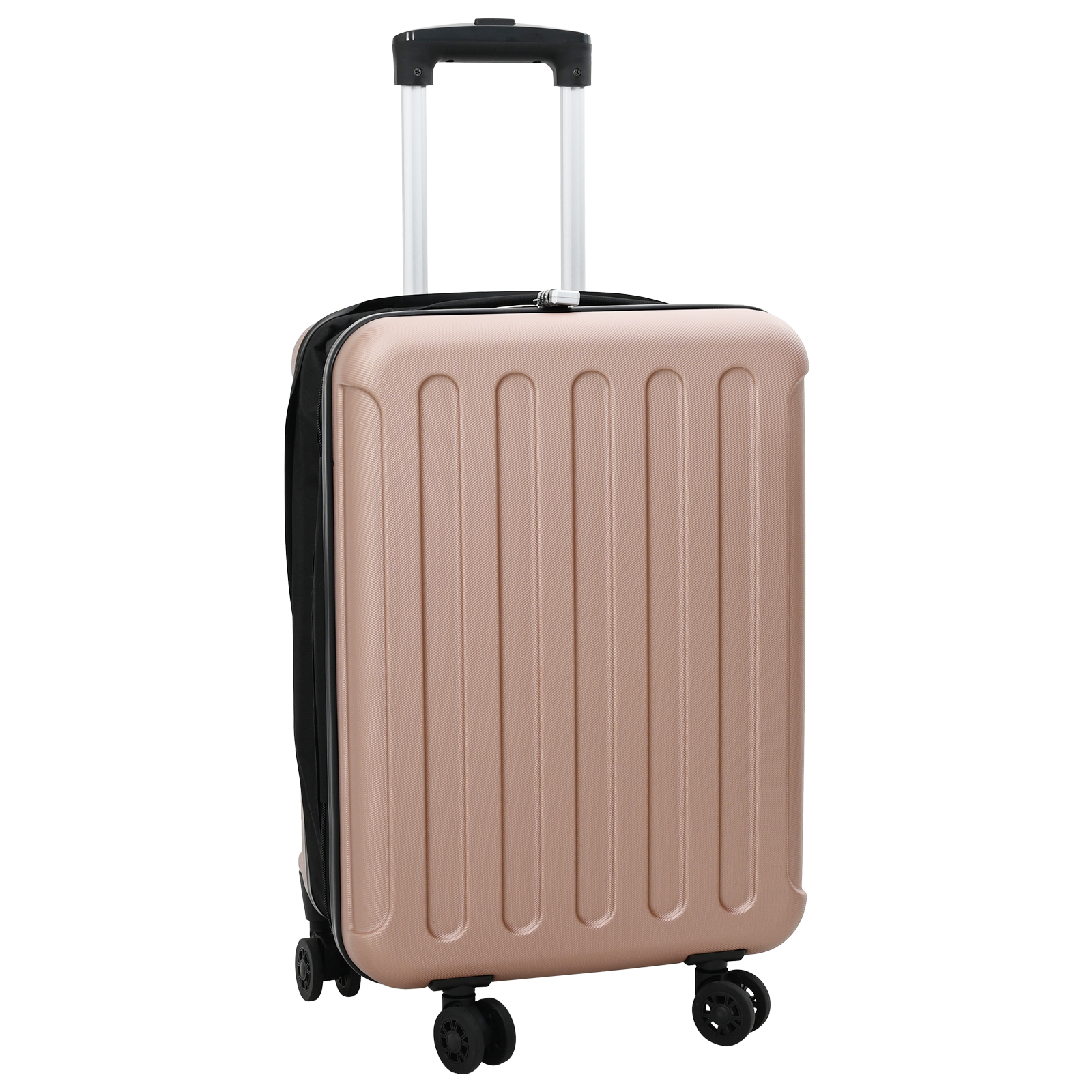 vidaXL Faltbarer Koffer Hartschale 20'' Rosen Gold 34x23x55.5 cm ABS
