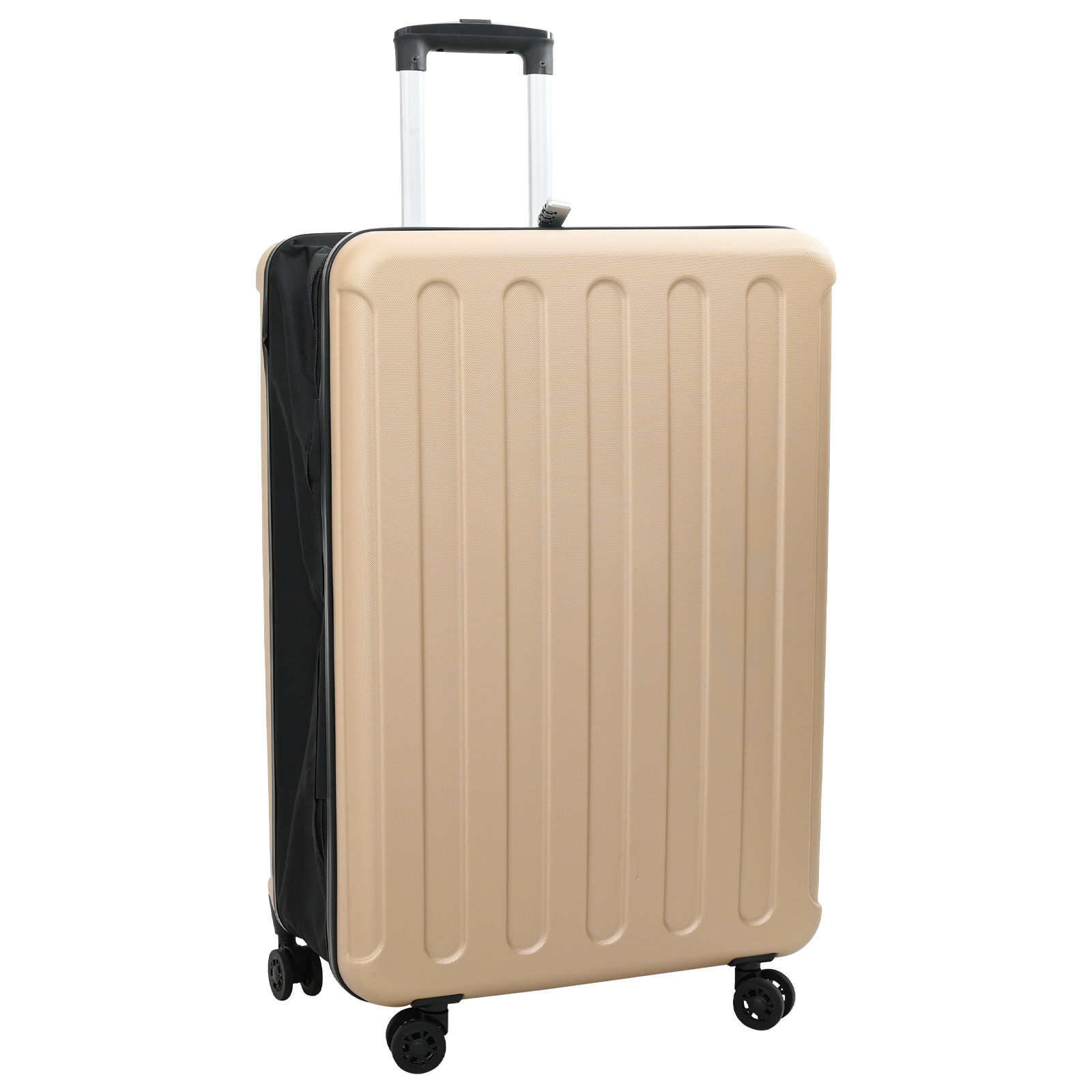 vidaXL Faltbarer Koffer Hartschale 28'' Champagner 50x30x76 cm ABS