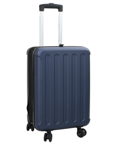 vidaXL Zusammenklappbarer Koffer Hartschale 20'' Dunkelblau 34x23x55,5 cm