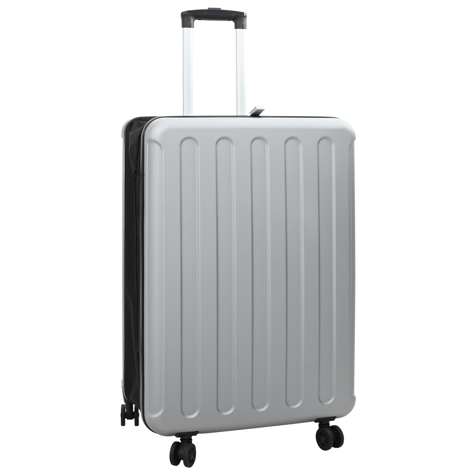 vidaXL Faltbarer Koffer Hartschale 28'' Silber 50x30x76 cm ABS