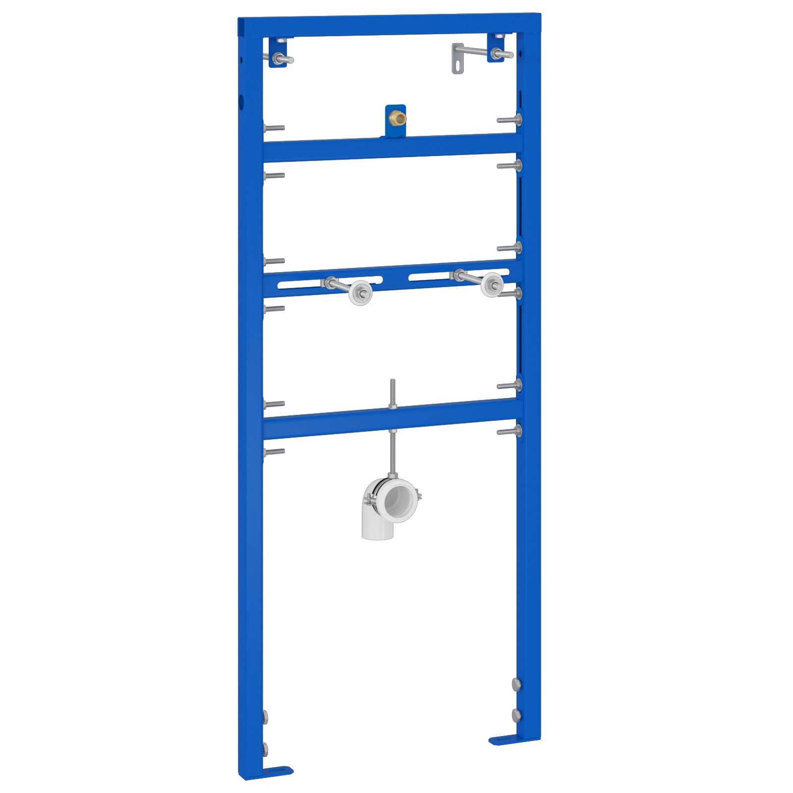 vidaXL Montagerahmen für Urinal 50x115-139 cm Stahl