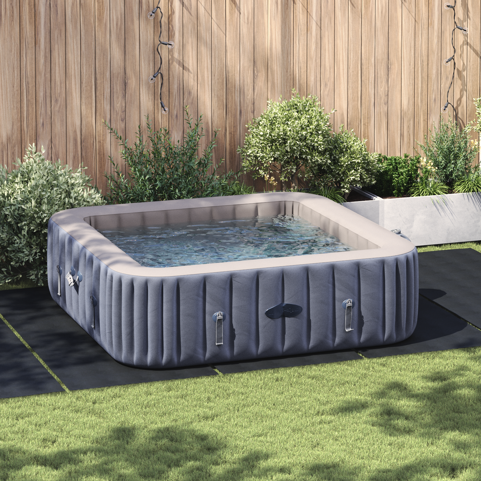 vidaXL Rechteckige Poolabdeckung Schwarz Polyethylen 550 x 280 cm